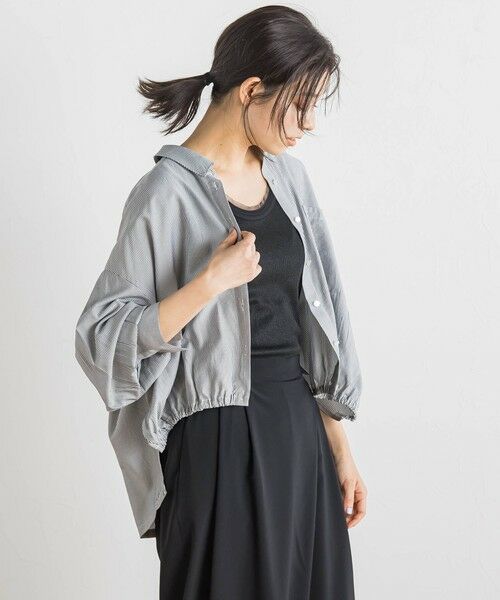 Droite lautreamont / ドロワットロートレアモン シャツ・ブラウス | 【WEB限定】ストライプショートシャツ≪洗濯機で洗える≫ | 詳細24