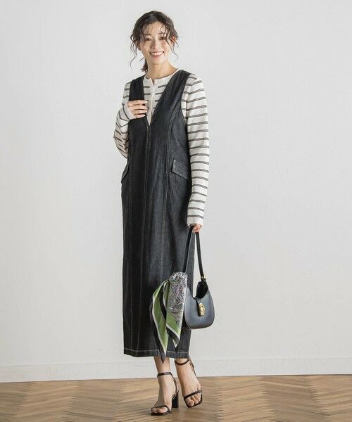 Droite lautreamont / ドロワットロートレアモン ロング・マキシ丈ワンピース | デニムジャンスカ≪洗濯機で洗える≫ | 詳細1