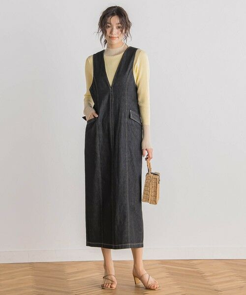 Droite lautreamont / ドロワットロートレアモン ロング・マキシ丈ワンピース | デニムジャンスカ≪洗濯機で洗える≫ | 詳細5