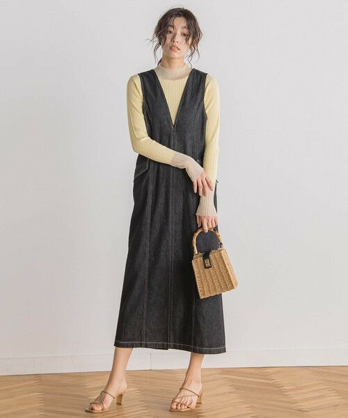 Droite lautreamont / ドロワットロートレアモン ロング・マキシ丈ワンピース | デニムジャンスカ≪洗濯機で洗える≫ | 詳細6