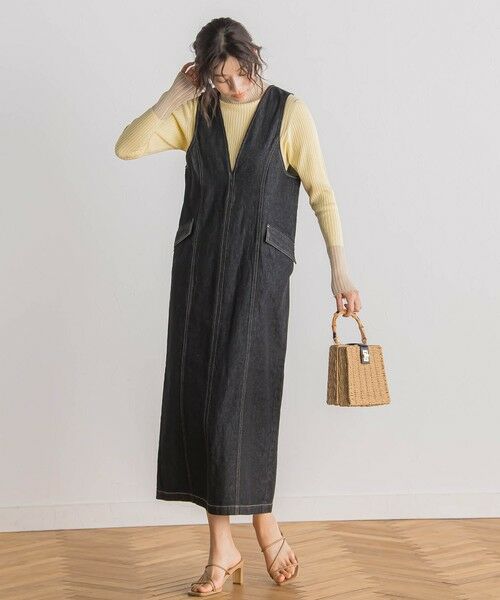 Droite lautreamont / ドロワットロートレアモン ロング・マキシ丈ワンピース | デニムジャンスカ≪洗濯機で洗える≫ | 詳細7