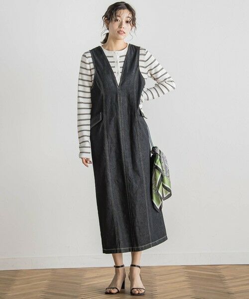 Droite lautreamont/ドロワットロートレアモン デニムジャンスカ≪洗濯機で洗える≫ ブラック S Droite lautreamont/ドロワットロートレアモン デニムジャンスカ≪洗濯機で洗える≫ ブラック S