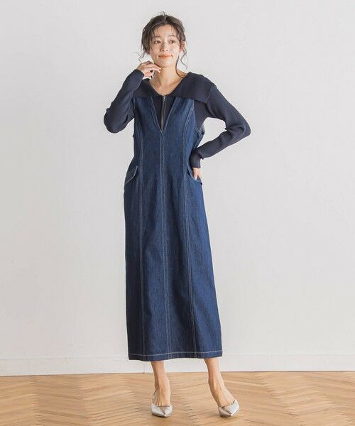 Droite lautreamont / ドロワットロートレアモン ロング・マキシ丈ワンピース | デニムジャンスカ≪洗濯機で洗える≫ | 詳細17