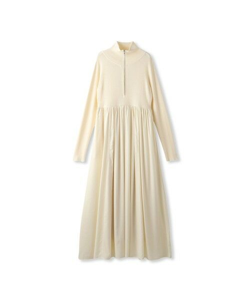 Droite lautreamont / ドロワットロートレアモン ロング・マキシ丈ワンピース | ハーフジップドッキングワンピース≪手洗い可能≫ | 詳細9