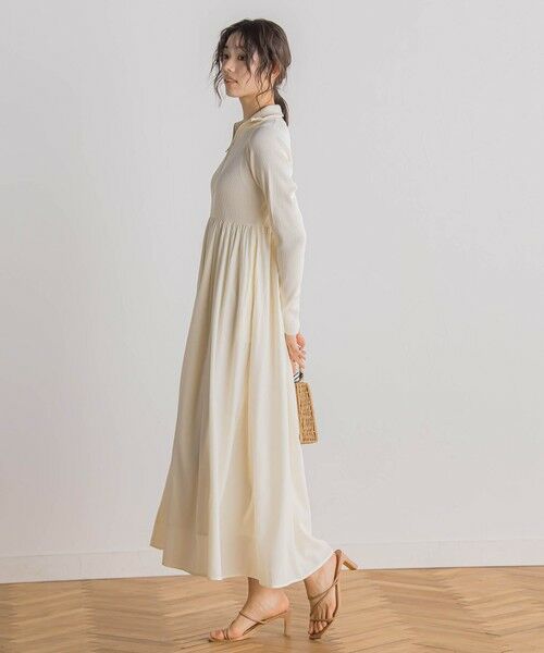 Droite lautreamont / ドロワットロートレアモン ロング・マキシ丈ワンピース | ハーフジップドッキングワンピース≪手洗い可能≫ | 詳細3