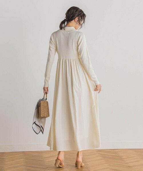 Droite lautreamont / ドロワットロートレアモン ロング・マキシ丈ワンピース | ハーフジップドッキングワンピース≪手洗い可能≫ | 詳細4