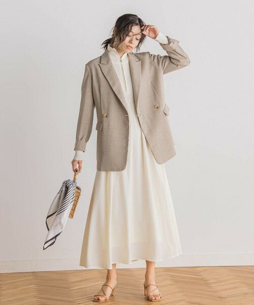 Droite lautreamont / ドロワットロートレアモン ロング・マキシ丈ワンピース | ハーフジップドッキングワンピース≪手洗い可能≫ | 詳細7