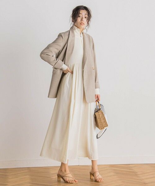 Droite lautreamont / ドロワットロートレアモン ロング・マキシ丈ワンピース | ハーフジップドッキングワンピース≪手洗い可能≫ | 詳細8