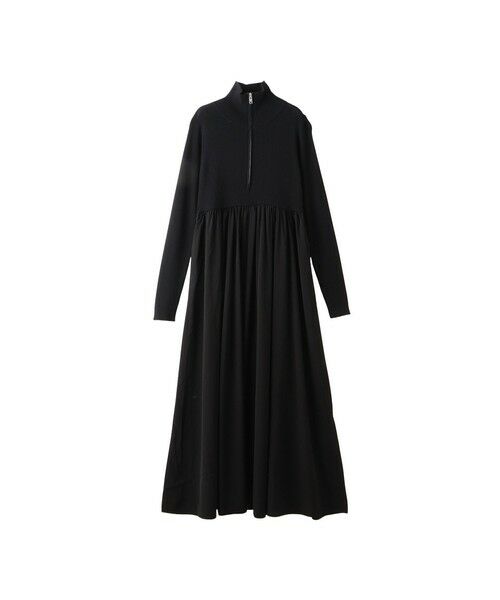 Droite lautreamont / ドロワットロートレアモン ロング・マキシ丈ワンピース | ハーフジップドッキングワンピース≪手洗い可能≫ | 詳細20