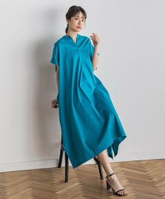 Droite lautreamont / ドロワットロートレアモン ロング・マキシ丈ワンピース | 綿ナイロンストレッチワンピース≪手洗い可能≫