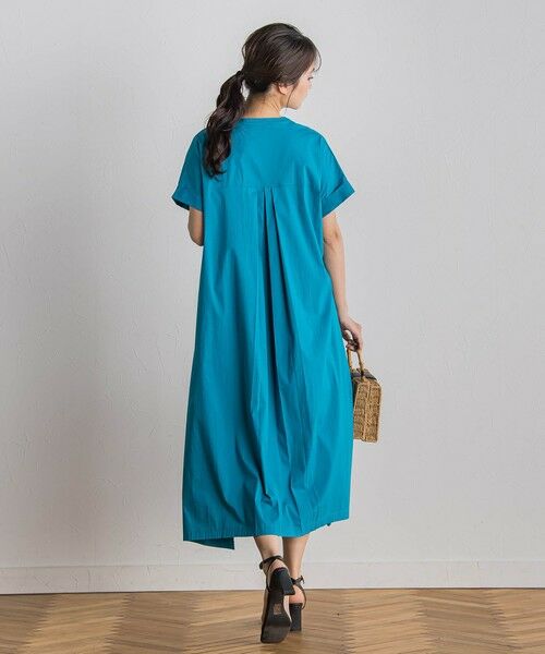 Droite lautreamont / ドロワットロートレアモン ロング・マキシ丈ワンピース | 綿ナイロンストレッチワンピース≪手洗い可能≫ | 詳細4