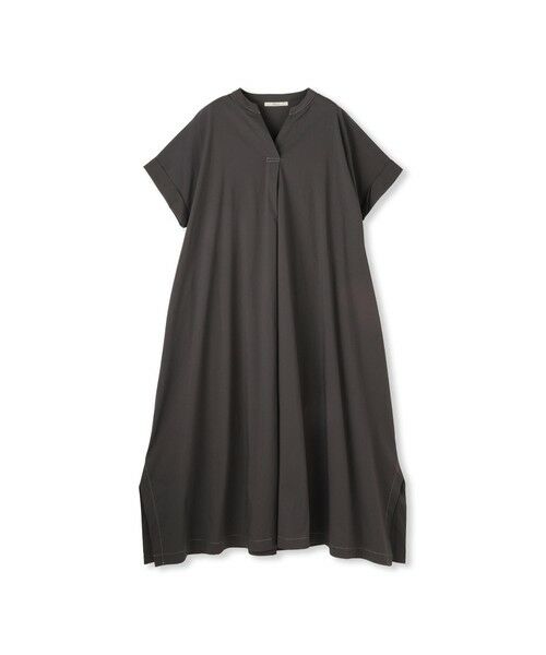 Droite lautreamont / ドロワットロートレアモン ロング・マキシ丈ワンピース | 綿ナイロンストレッチワンピース≪手洗い可能≫ | 詳細14