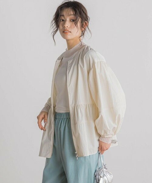 Droite lautreamont / ドロワットロートレアモン テーラードジャケット | P/Nヴィンテージリズペプラムブルゾン≪手洗い可能≫ | 詳細2