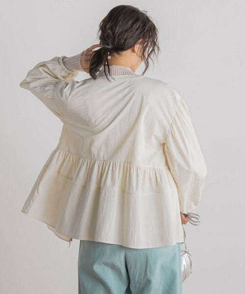 Droite lautreamont / ドロワットロートレアモン テーラードジャケット | P/Nヴィンテージリズペプラムブルゾン≪手洗い可能≫ | 詳細3