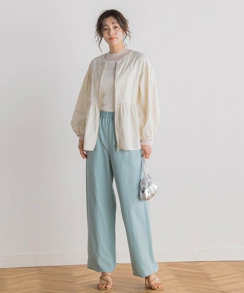 Droite lautreamont / ドロワットロートレアモン テーラードジャケット | P/Nヴィンテージリズペプラムブルゾン≪手洗い可能≫ | 詳細4