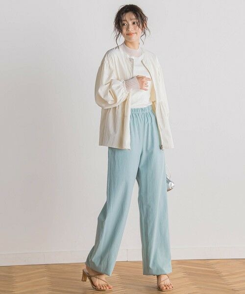 Droite lautreamont / ドロワットロートレアモン テーラードジャケット | P/Nヴィンテージリズペプラムブルゾン≪手洗い可能≫ | 詳細5