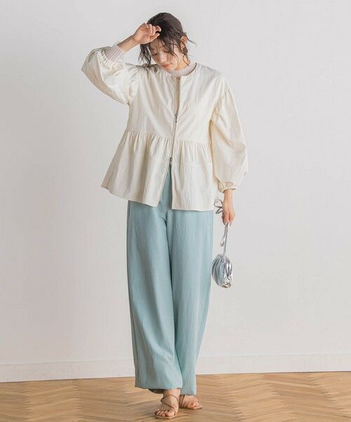 Droite lautreamont / ドロワットロートレアモン テーラードジャケット | P/Nヴィンテージリズペプラムブルゾン≪手洗い可能≫ | 詳細8