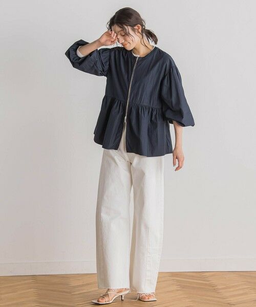 Droite lautreamont / ドロワットロートレアモン テーラードジャケット | P/Nヴィンテージリズペプラムブルゾン≪手洗い可能≫ | 詳細16