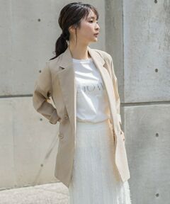Droite lautreamont / ドロワットロートレアモン テーラードジャケット | シアー麻調合繊ジャケット≪手洗い可能≫