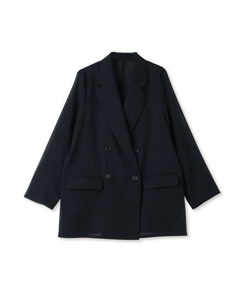 Droite lautreamont / ドロワットロートレアモン テーラードジャケット | シアー麻調合繊ジャケット≪手洗い可能≫ | 詳細8