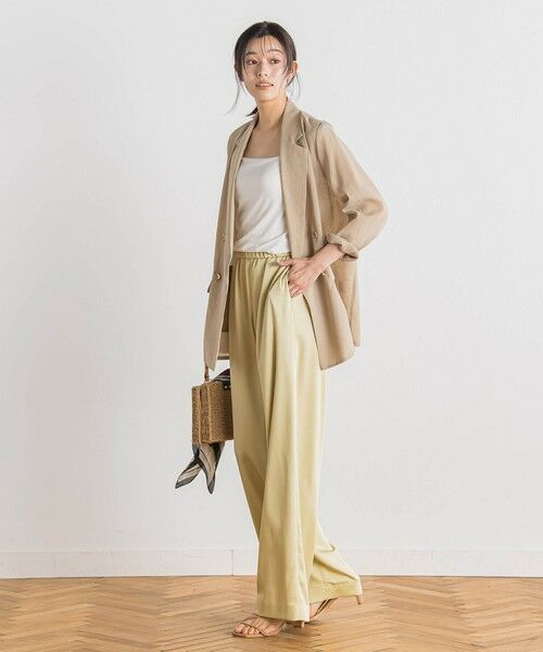 Droite lautreamont / ドロワットロートレアモン テーラードジャケット | シアー麻調合繊ジャケット≪手洗い可能≫ | 詳細15