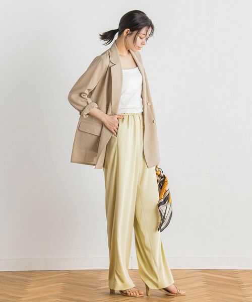 Droite lautreamont / ドロワットロートレアモン テーラードジャケット | シアー麻調合繊ジャケット≪手洗い可能≫ | 詳細17