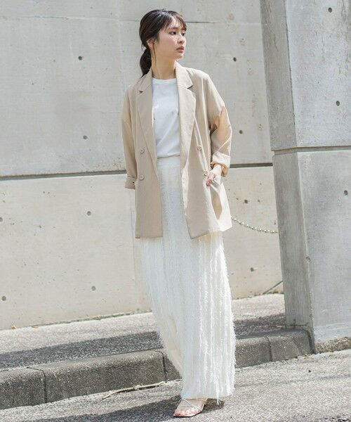 Droite lautreamont / ドロワットロートレアモン テーラードジャケット | シアー麻調合繊ジャケット≪手洗い可能≫ | 詳細20