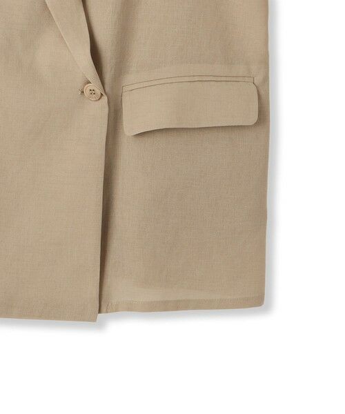 Droite lautreamont / ドロワットロートレアモン テーラードジャケット | シアー麻調合繊ジャケット≪手洗い可能≫ | 詳細29