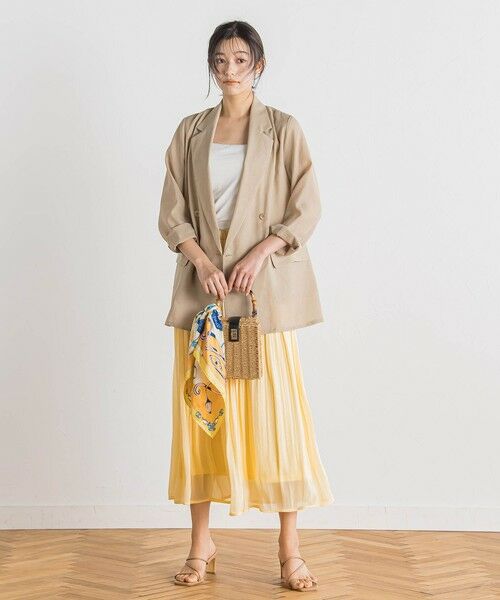 Droite lautreamont / ドロワットロートレアモン テーラードジャケット | シアー麻調合繊ジャケット≪手洗い可能≫ | 詳細9