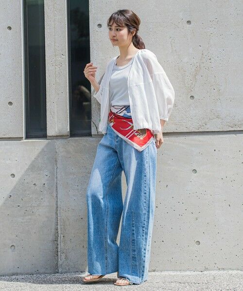 Droite lautreamont / ドロワットロートレアモン テーラードジャケット | シアー麻調合繊ブルゾン≪手洗い可能≫ | 詳細1