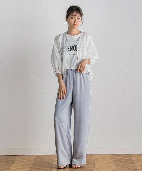 Droite lautreamont / ドロワットロートレアモン テーラードジャケット | シアー麻調合繊ブルゾン≪手洗い可能≫ | 詳細10