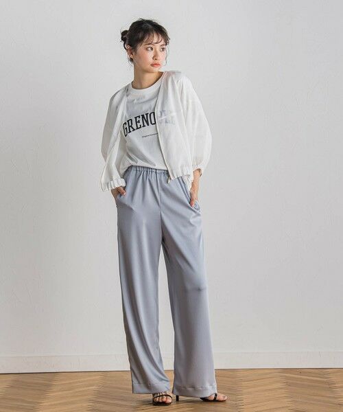 Droite lautreamont / ドロワットロートレアモン テーラードジャケット | シアー麻調合繊ブルゾン≪手洗い可能≫ | 詳細11