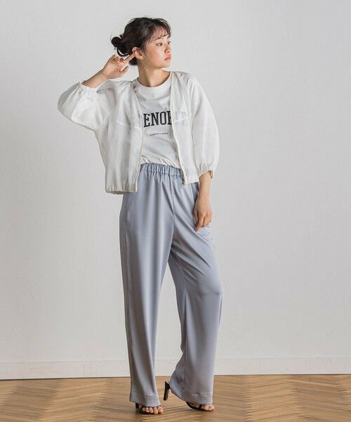 Droite lautreamont / ドロワットロートレアモン テーラードジャケット | シアー麻調合繊ブルゾン≪手洗い可能≫ | 詳細12