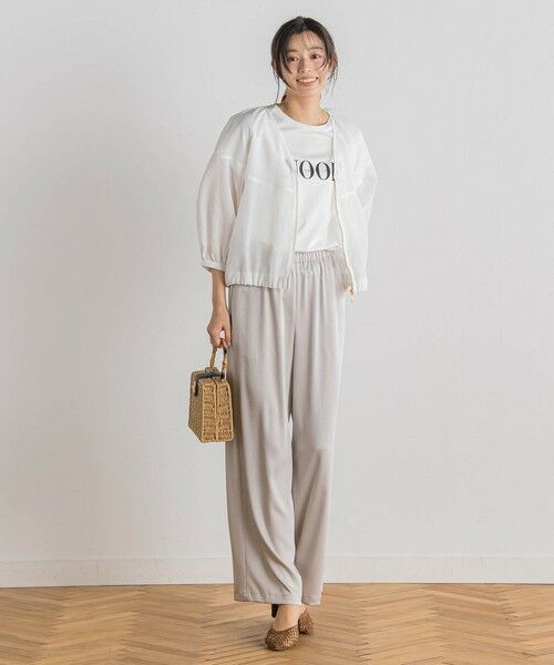 Droite lautreamont / ドロワットロートレアモン テーラードジャケット | シアー麻調合繊ブルゾン≪手洗い可能≫ | 詳細16