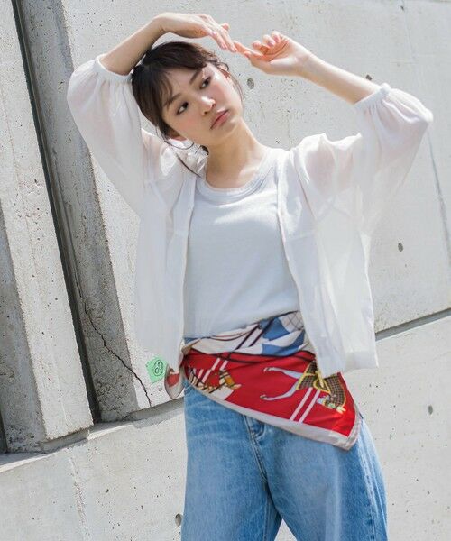 Droite lautreamont / ドロワットロートレアモン テーラードジャケット | シアー麻調合繊ブルゾン≪手洗い可能≫ | 詳細4