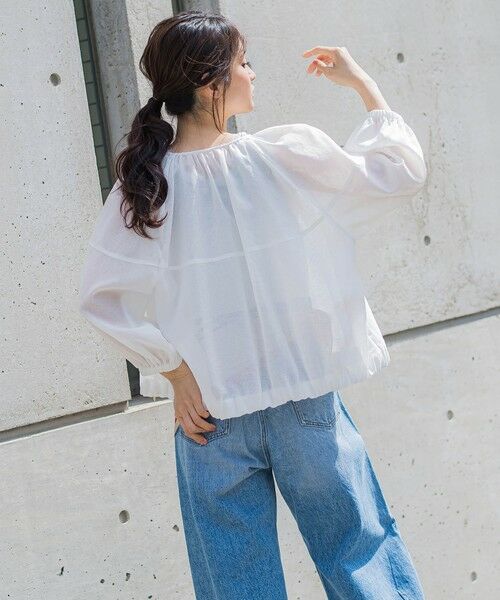 Droite lautreamont / ドロワットロートレアモン テーラードジャケット | シアー麻調合繊ブルゾン≪手洗い可能≫ | 詳細6