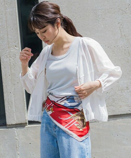 Droite lautreamont / ドロワットロートレアモン テーラードジャケット | シアー麻調合繊ブルゾン≪手洗い可能≫ | 詳細7