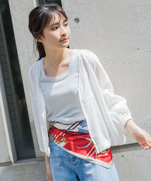 Droite lautreamont / ドロワットロートレアモン テーラードジャケット | シアー麻調合繊ブルゾン≪手洗い可能≫ | 詳細9