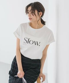 Droite lautreamont / ドロワットロートレアモン カットソー | ドライタッチコットンロゴTシャツ≪洗濯機で洗える≫