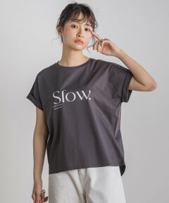 Droite lautreamont / ドロワットロートレアモン カットソー | ドライタッチコットンロゴTシャツ≪洗濯機で洗える≫