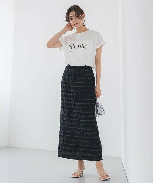 Droite lautreamont / ドロワットロートレアモン カットソー | ドライタッチコットンロゴTシャツ≪洗濯機で洗える≫ | 詳細1