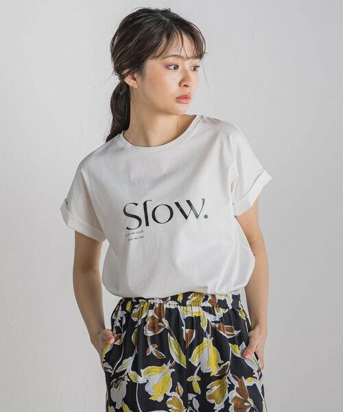 Droite lautreamont / ドロワットロートレアモン カットソー | ドライタッチコットンロゴTシャツ≪洗濯機で洗える≫ | 詳細15