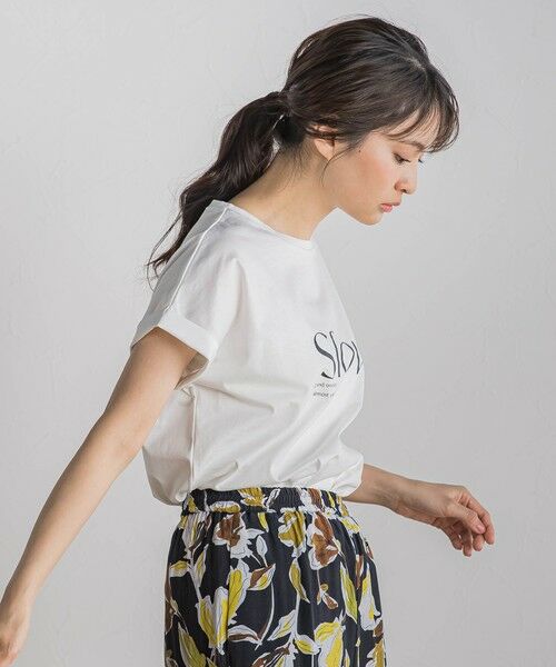 Droite lautreamont / ドロワットロートレアモン カットソー | ドライタッチコットンロゴTシャツ≪洗濯機で洗える≫ | 詳細16