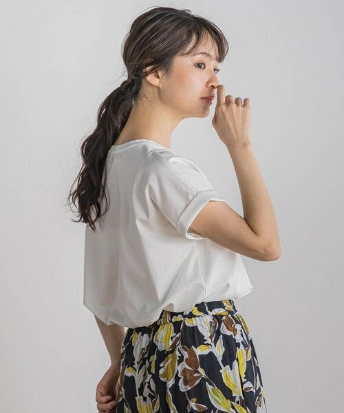 Droite lautreamont / ドロワットロートレアモン カットソー | ドライタッチコットンロゴTシャツ≪洗濯機で洗える≫ | 詳細17