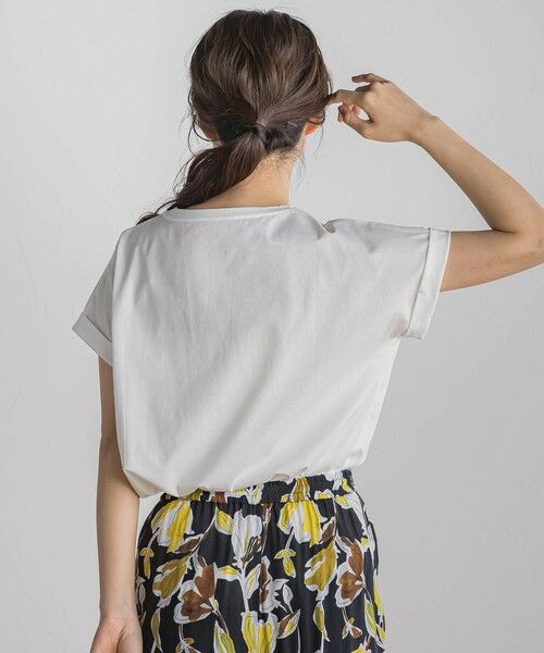 Droite lautreamont / ドロワットロートレアモン カットソー | ドライタッチコットンロゴTシャツ≪洗濯機で洗える≫ | 詳細18