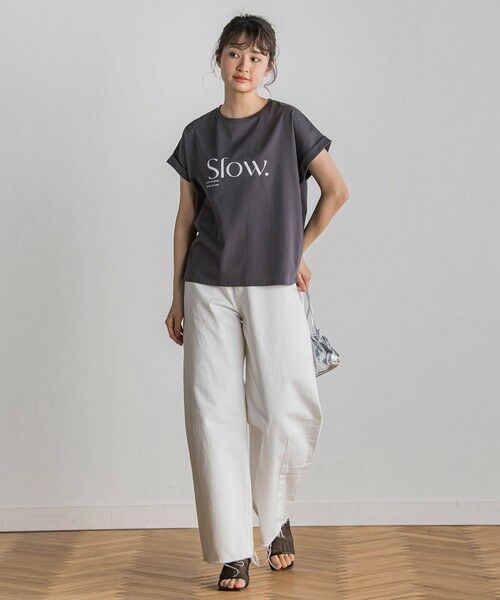 Droite lautreamont / ドロワットロートレアモン カットソー | ドライタッチコットンロゴTシャツ≪洗濯機で洗える≫ | 詳細23