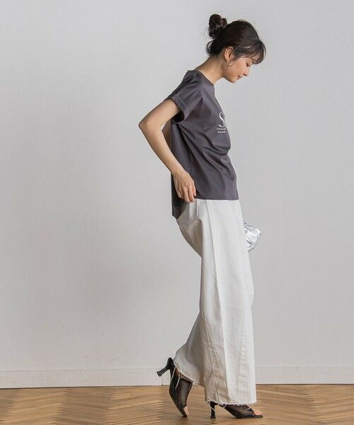 Droite lautreamont / ドロワットロートレアモン カットソー | ドライタッチコットンロゴTシャツ≪洗濯機で洗える≫ | 詳細24