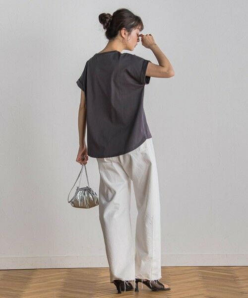 Droite lautreamont / ドロワットロートレアモン カットソー | ドライタッチコットンロゴTシャツ≪洗濯機で洗える≫ | 詳細25