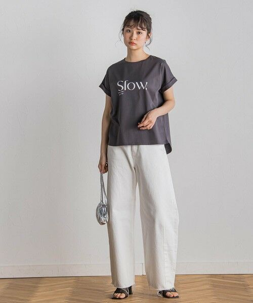 Droite lautreamont / ドロワットロートレアモン カットソー | ドライタッチコットンロゴTシャツ≪洗濯機で洗える≫ | 詳細26