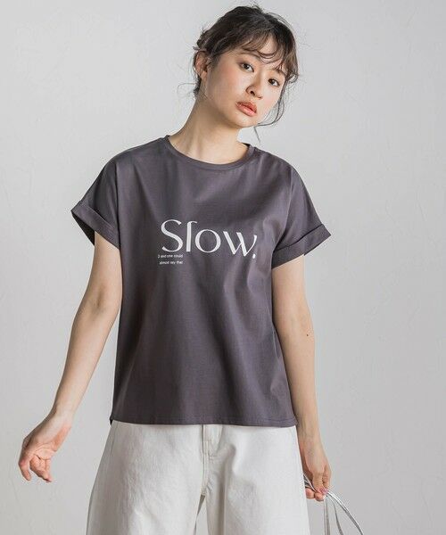 Droite lautreamont / ドロワットロートレアモン カットソー | ドライタッチコットンロゴTシャツ≪洗濯機で洗える≫ | 詳細27